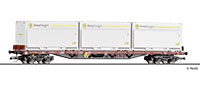 Tillig 18137 - TT - Tragwagen mit Innofreight WoodTainer XXL, DB AG, Ep. V